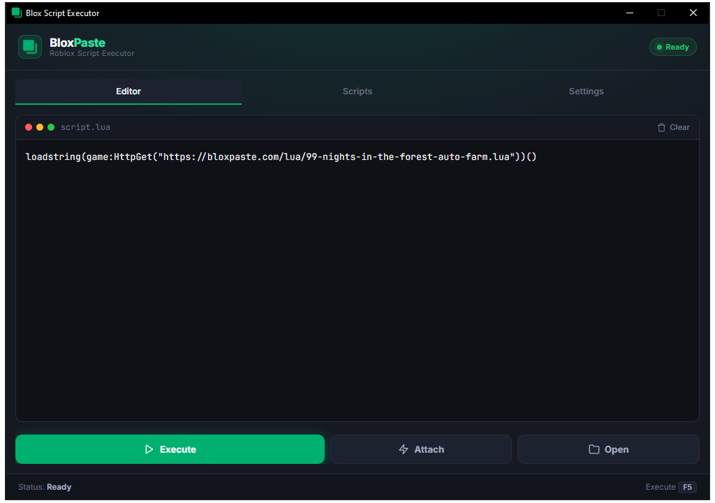 RoPaste Executor — Roblox script executor interface